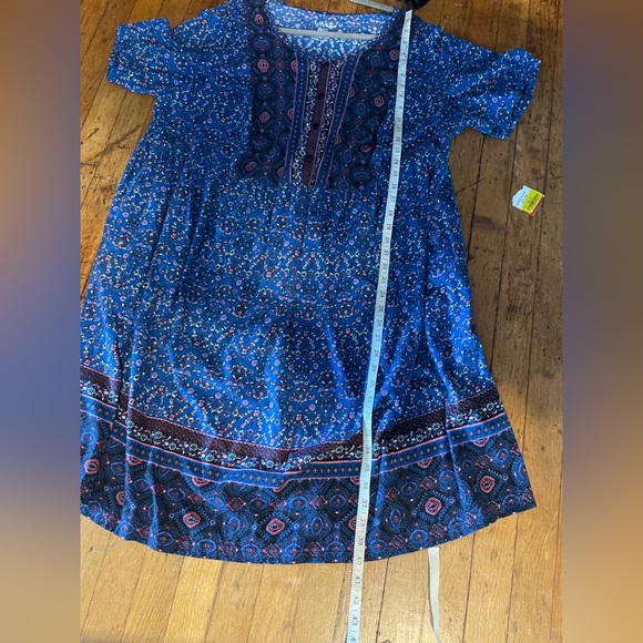 Ulla popkin plus size dress size 20/22 artsy boho paisley peasant boho - Picture 9 of 9